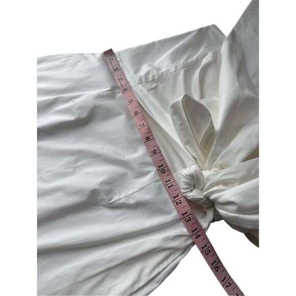 French Connection White Florida Summer Strapless Mini Dress Size 6 - Picture 9 of 12